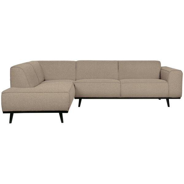 STATEMENT HOEKBANK LINKS BOUCLE BEIGE