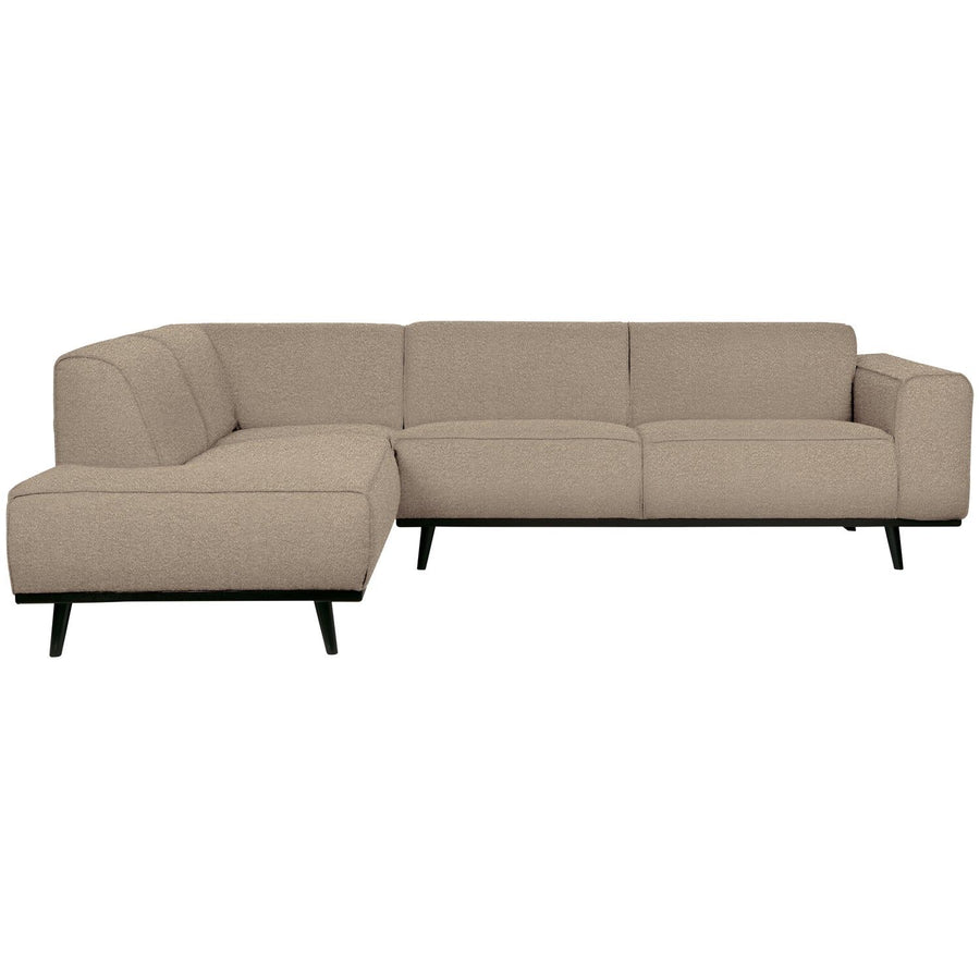 STATEMENT HOEKBANK LINKS BOUCLE BEIGE