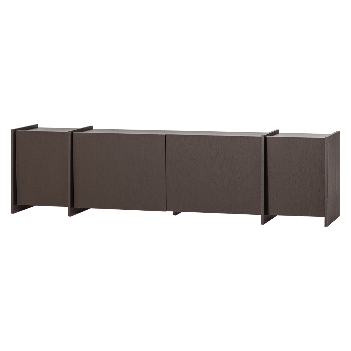 BROCK TV MEUBEL 200 CM ESSEN FINEER MIDDENBRUIN [fsc]