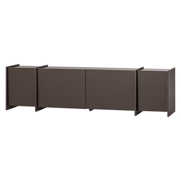 BROCK TV MEUBEL 200 CM ESSEN FINEER MIDDENBRUIN [fsc]