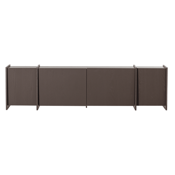 BROCK TV MEUBEL 200 CM ESSEN FINEER MIDDENBRUIN [fsc]