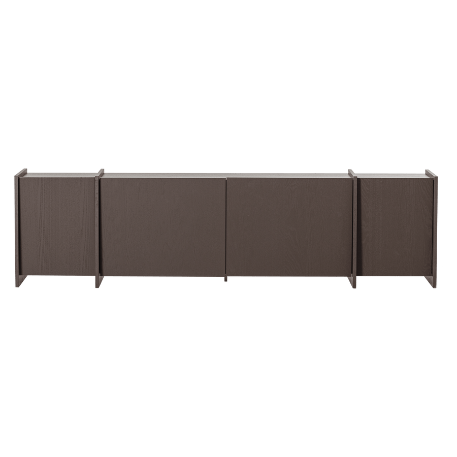 BROCK TV MEUBEL 200 CM ESSEN FINEER MIDDENBRUIN [fsc]
