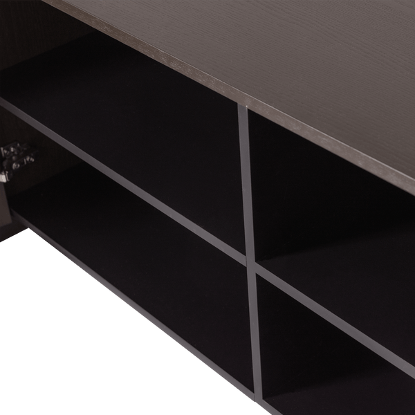BROCK TV MEUBEL 200 CM ESSEN FINEER MIDDENBRUIN [fsc]