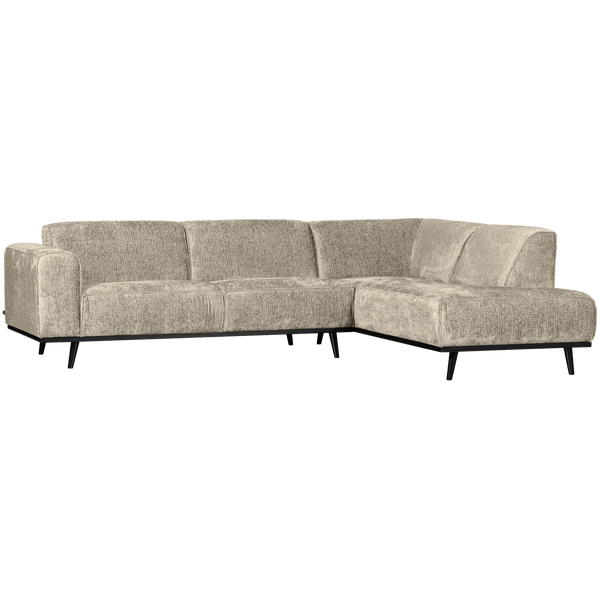 STATEMENT HOEKBANK RECHTS STRUCTURE VELVET WHEATFIELD