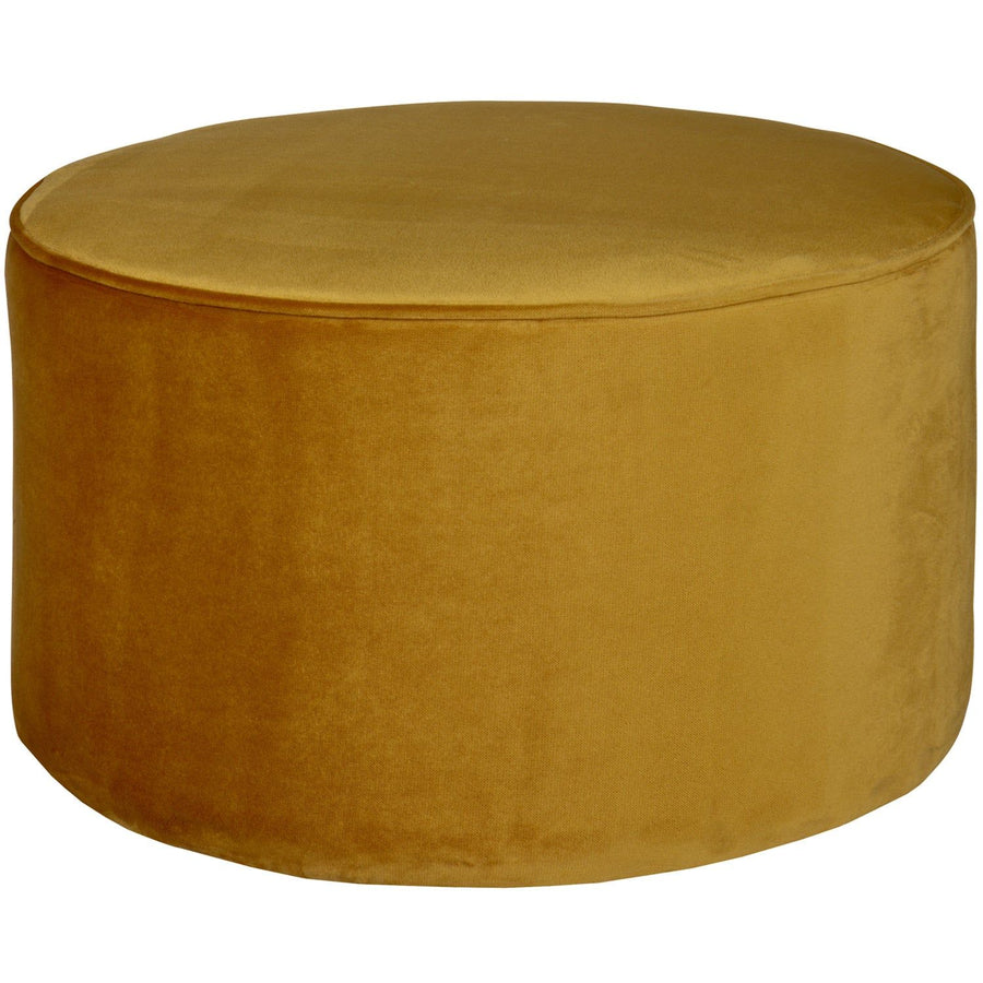 SARA POEF LAAG 36xO60 CM VELVET OKERGEEL