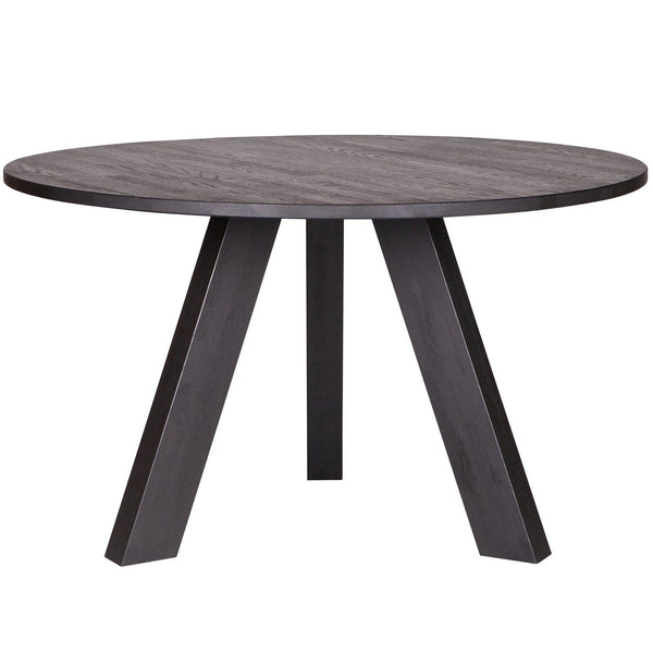 RHONDA EETTAFEL O129 CM EIKEN BLACKNIGHT [fsc]