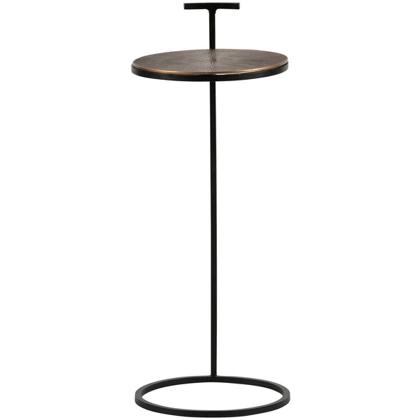 POSITION BIJZETTAFEL METAAL ANTIQUE BRASS