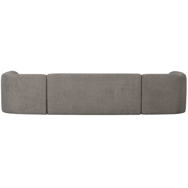 SLOPING U-VORM BANK GRIJS MELANGE