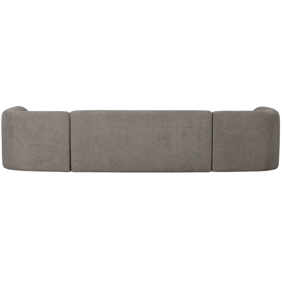 SLOPING U-VORM BANK GRIJS MELANGE