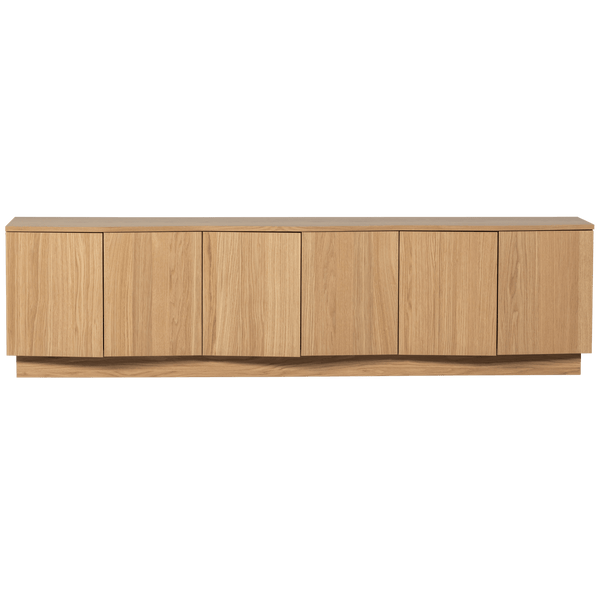 ZUMA TV MEUBEL 200 CM EIKEN FINEER TRANSPARANT [fsc]
