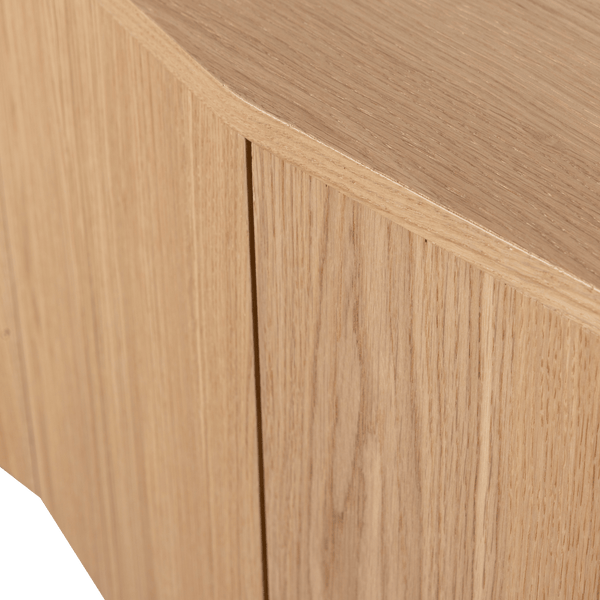 ZUMA TV MEUBEL 200 CM EIKEN FINEER TRANSPARANT [fsc]