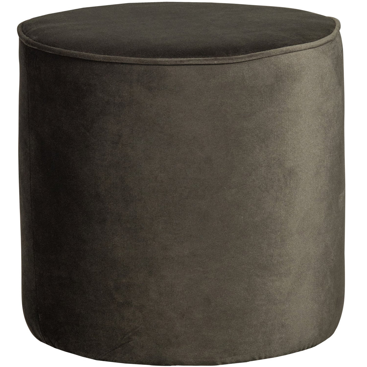 SARA POEF HOOG VELVET WARM GROEN 46xO46