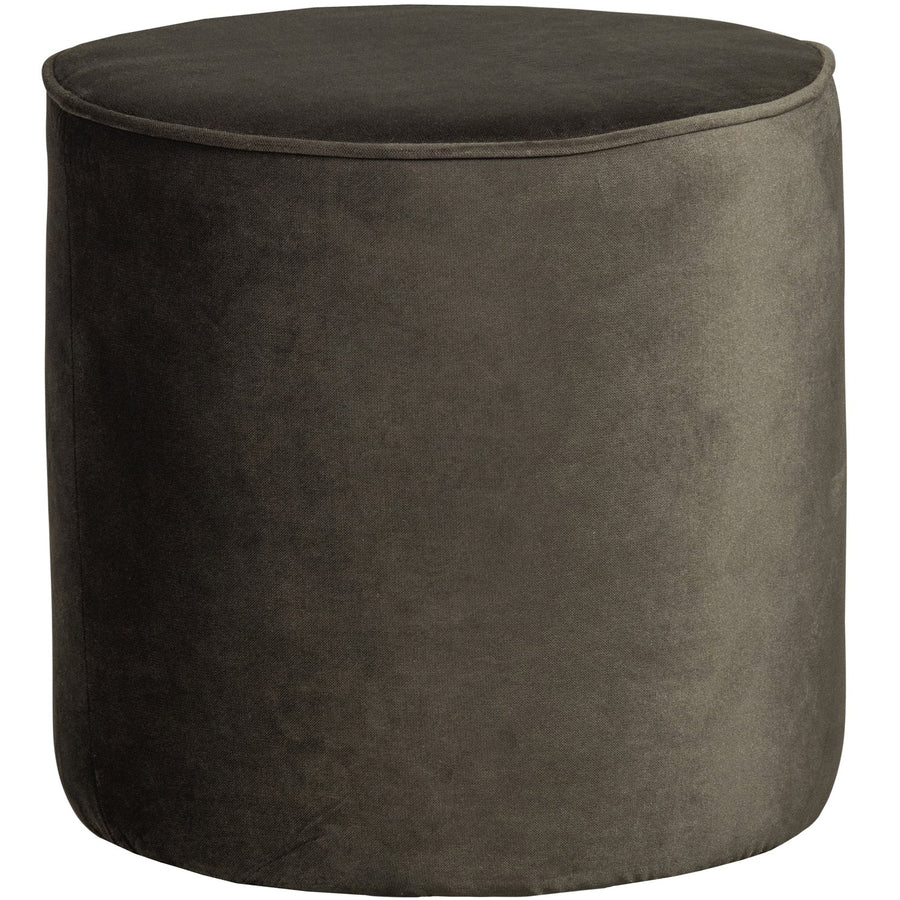 SARA POEF HOOG VELVET WARM GROEN 46xO46