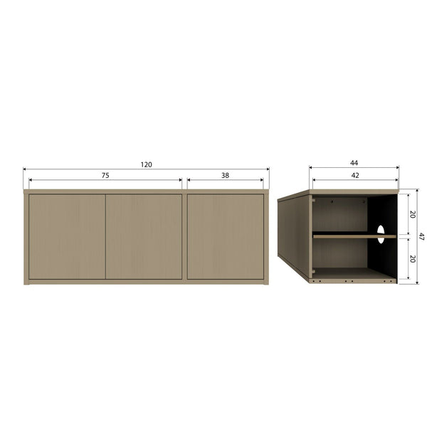 TURNER TV MEUBEL GRENEN MUD [fsc]