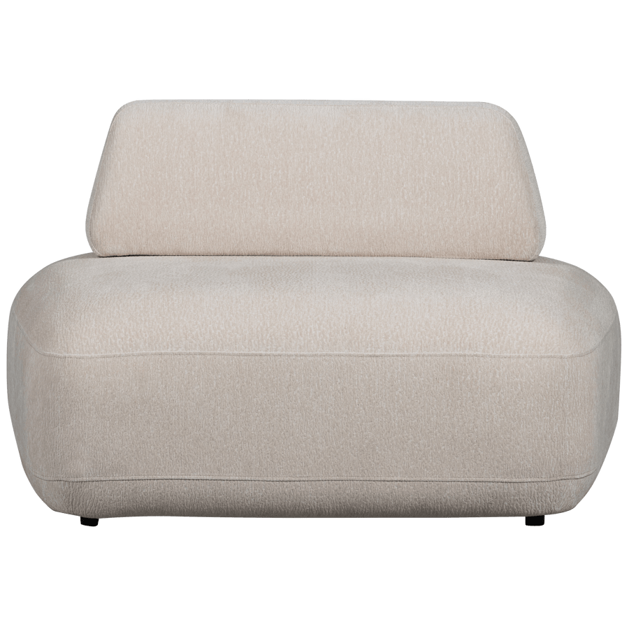 STERCK FAUTEUIL MET VERPLAATSBARE RUGLEUNING ZAND