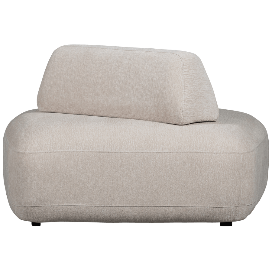 STERCK FAUTEUIL MET VERPLAATSBARE RUGLEUNING ZAND