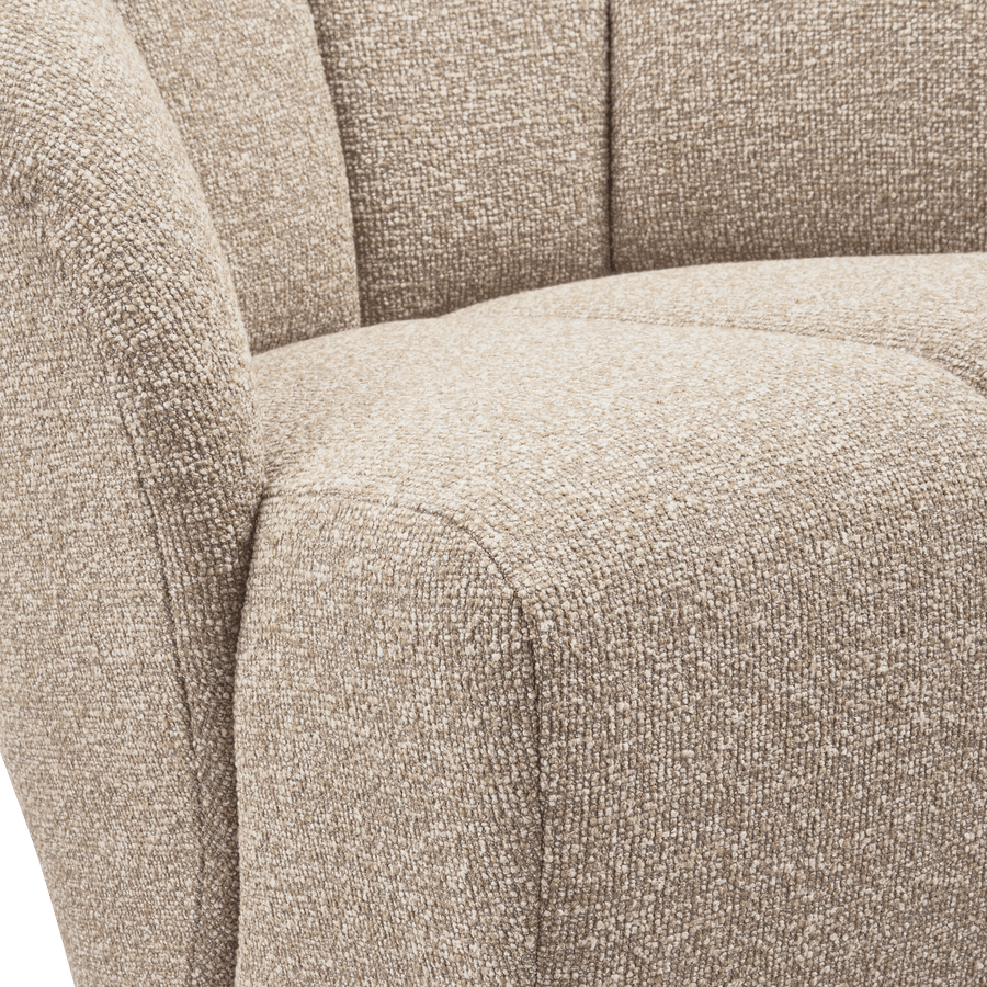 MOJO DRAAIFAUTEUIL BOUCLE BEIGE MELANGE