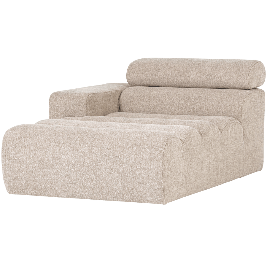 NOVI CHAISE LONGUE ELEMENT ARM LINKS BOUCLE NATUREL