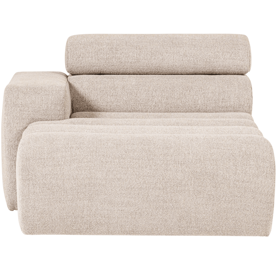 NOVI CHAISE LONGUE ELEMENT ARM LINKS BOUCLE NATUREL