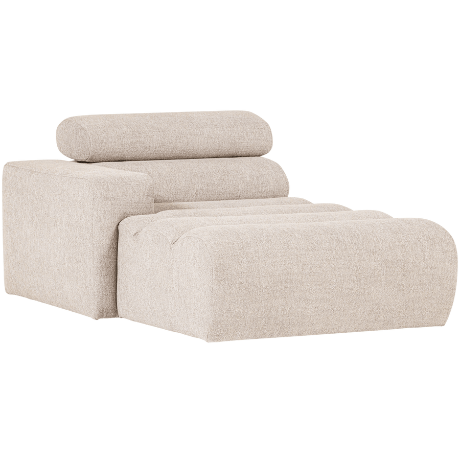 NOVI CHAISE LONGUE ELEMENT ARM LINKS BOUCLE NATUREL