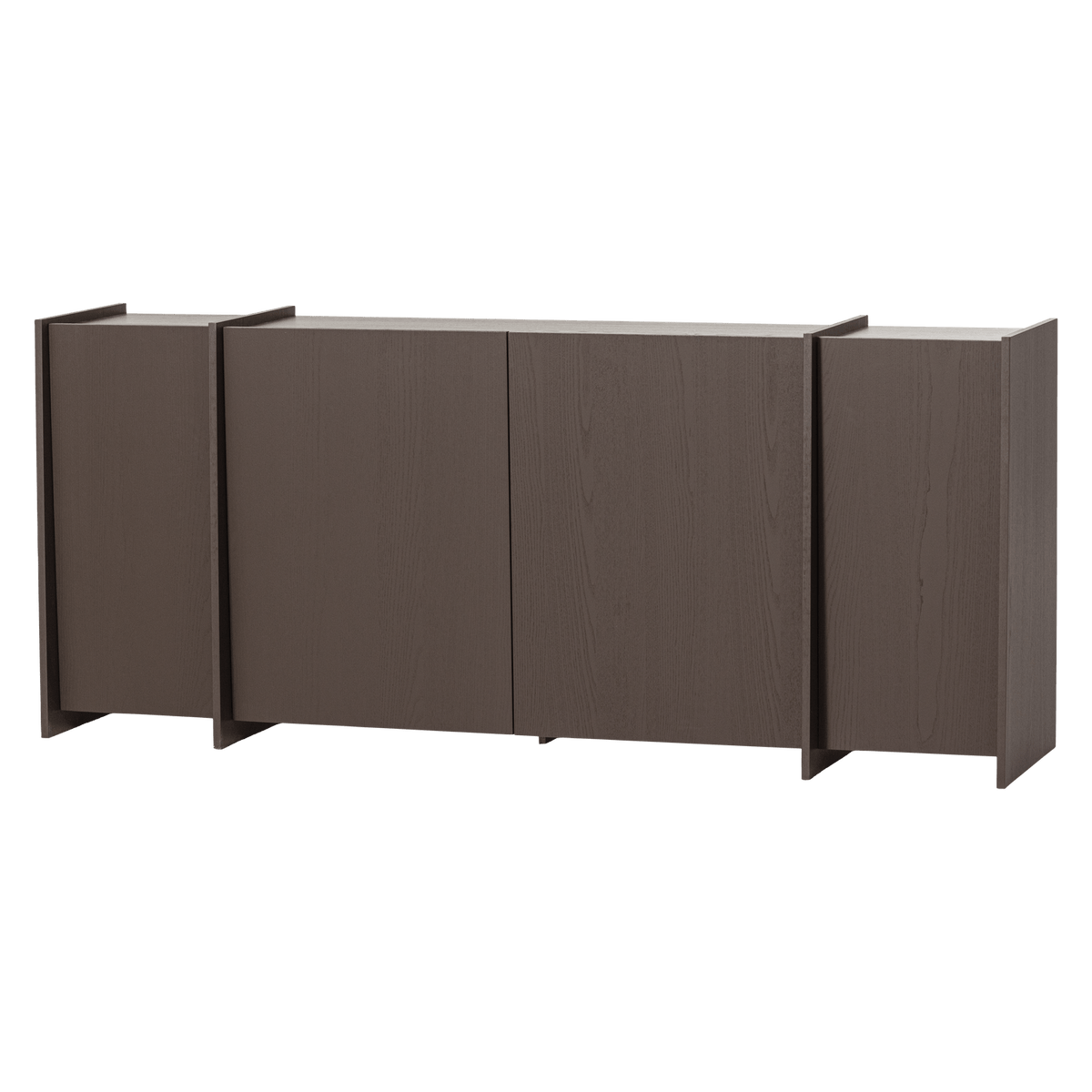 BROCK DRESSOIR 200 CM ESSEN FINEER MIDDENBRUIN [fsc]