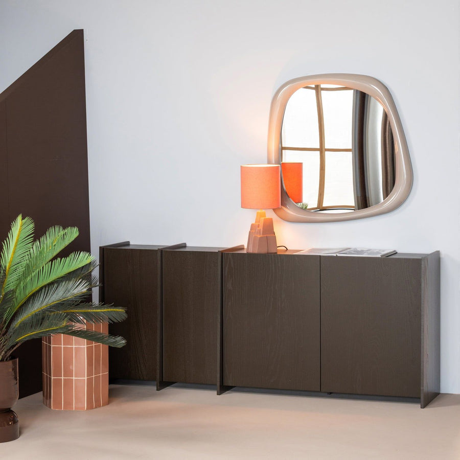 BROCK DRESSOIR 200 CM ESSEN FINEER MIDDENBRUIN [fsc]