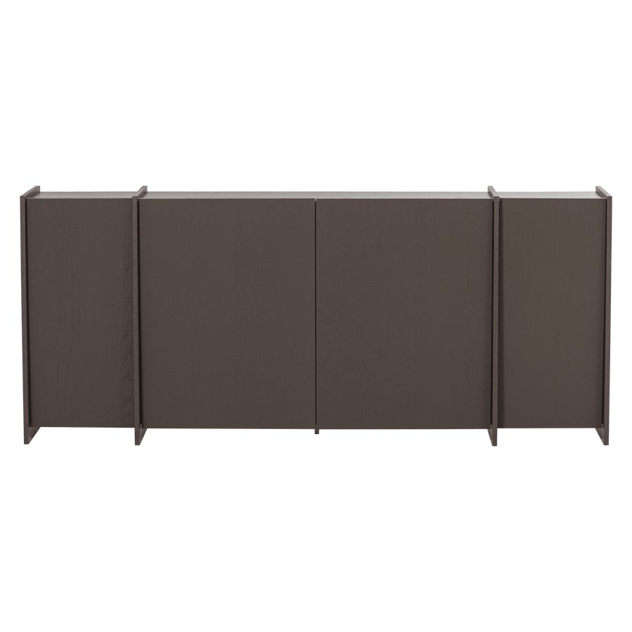 BROCK DRESSOIR 200 CM ESSEN FINEER MIDDENBRUIN [fsc]