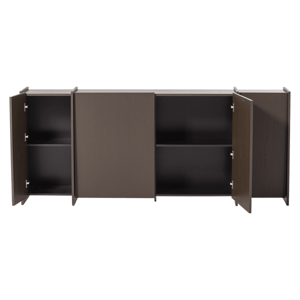BROCK DRESSOIR 200 CM ESSEN FINEER MIDDENBRUIN [fsc]