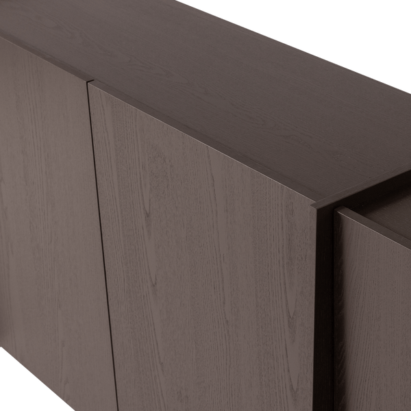 BROCK DRESSOIR 200 CM ESSEN FINEER MIDDENBRUIN [fsc]