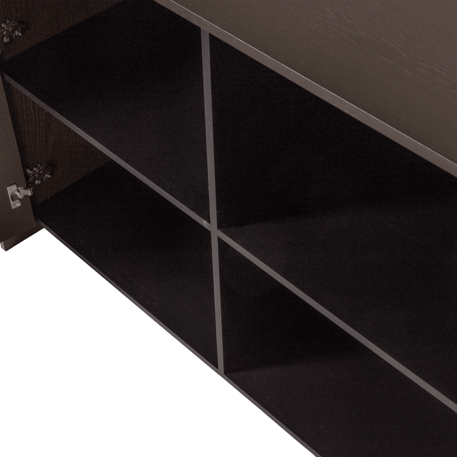 BROCK DRESSOIR 200 CM ESSEN FINEER MIDDENBRUIN [fsc]