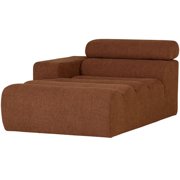 NOVI CHAISE LONGUE ELEMENT ARM LINKS BOUCLE TERRA