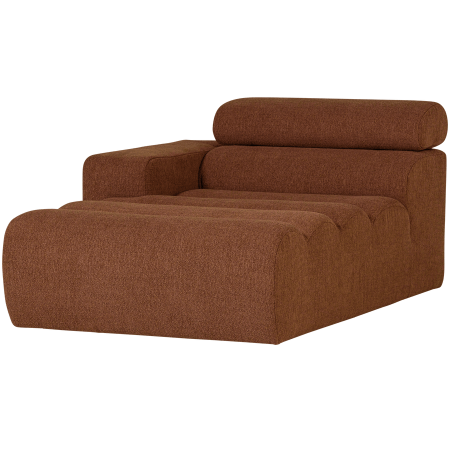 NOVI CHAISE LONGUE ELEMENT ARM LINKS BOUCLE TERRA