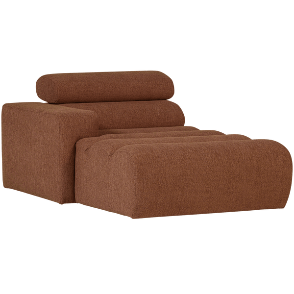 NOVI CHAISE LONGUE ELEMENT ARM LINKS BOUCLE TERRA