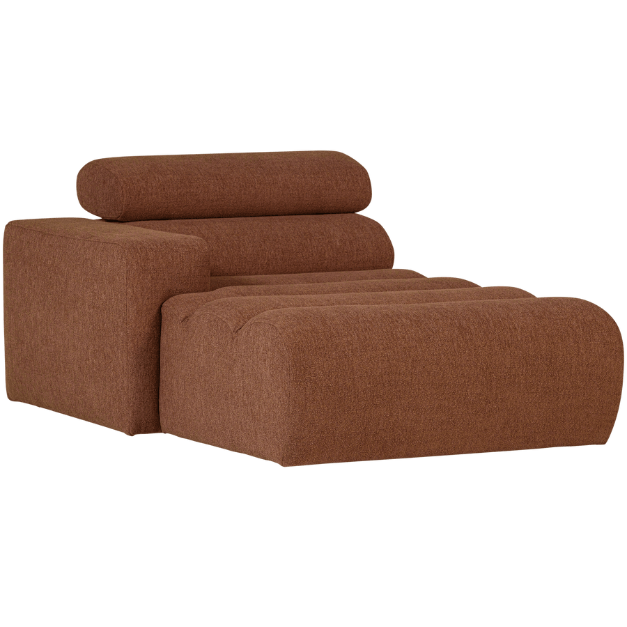 NOVI CHAISE LONGUE ELEMENT ARM LINKS BOUCLE TERRA