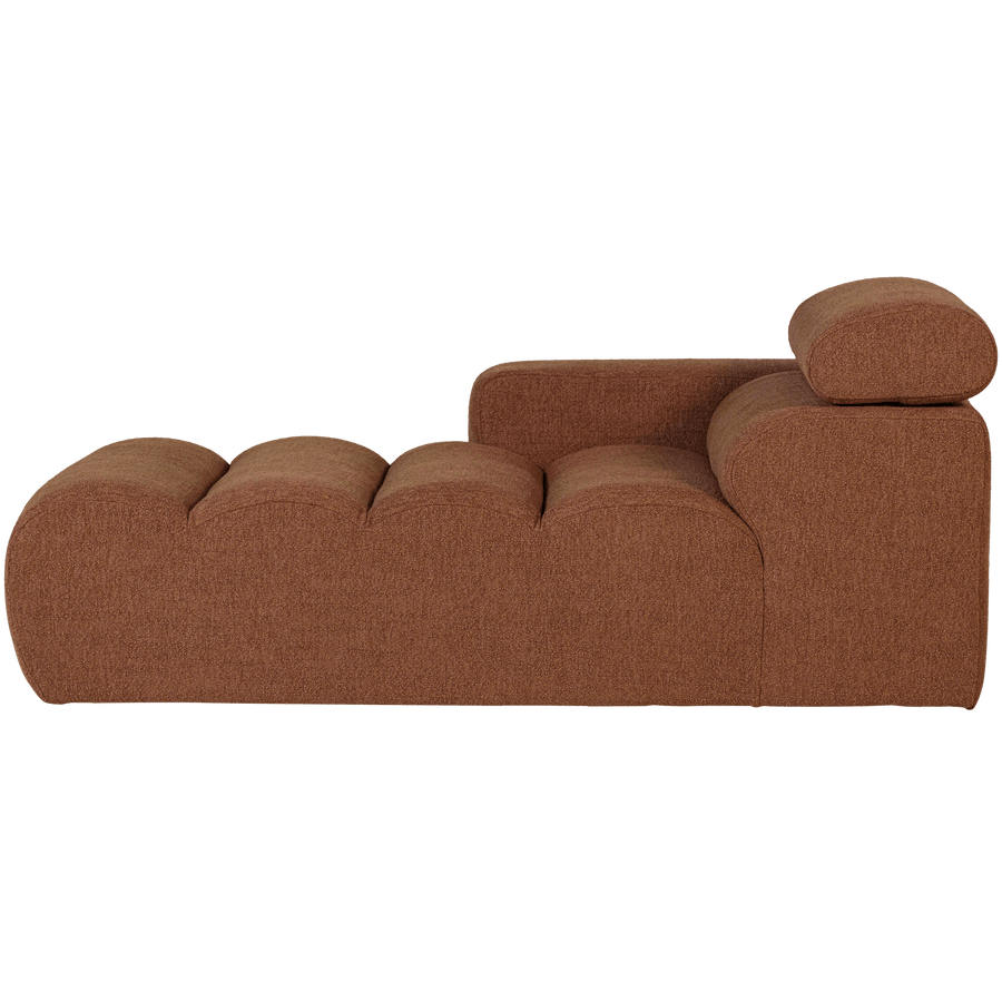 NOVI CHAISE LONGUE ELEMENT ARM LINKS BOUCLE TERRA