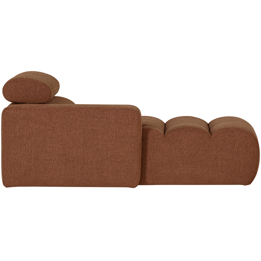 NOVI CHAISE LONGUE ELEMENT ARM LINKS BOUCLE TERRA