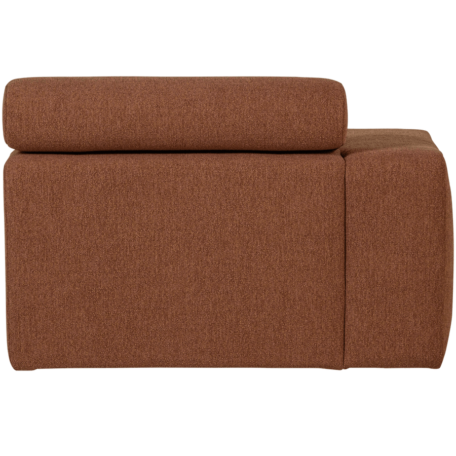 NOVI CHAISE LONGUE ELEMENT ARM LINKS BOUCLE TERRA