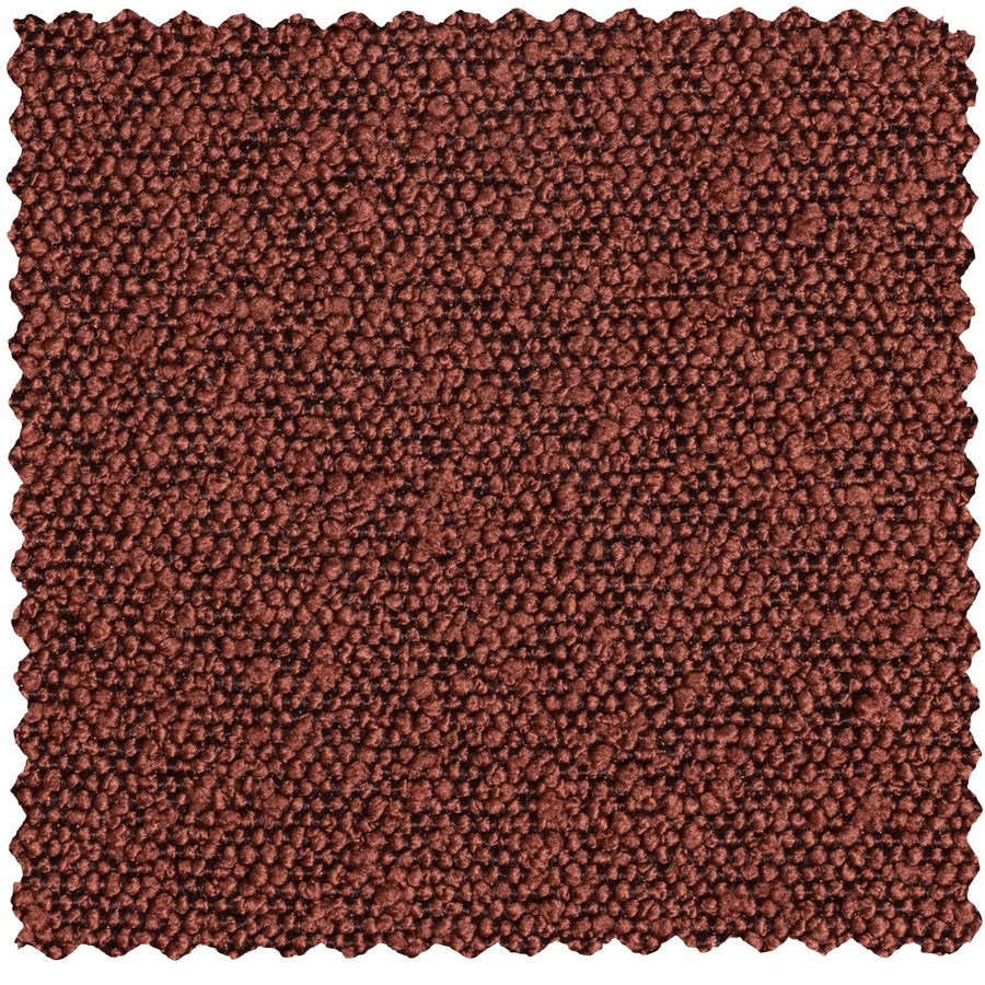 STATEMENT HOEKBANK LINKS BOUCLE KASTANJEBRUIN
