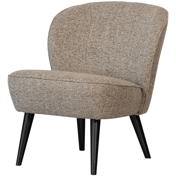 SARA FAUTEUIL GEWEVEN STOF NATUREL MELANGE