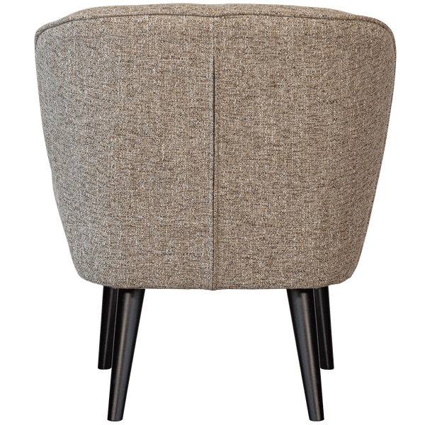 SARA FAUTEUIL GEWEVEN STOF NATUREL MELANGE