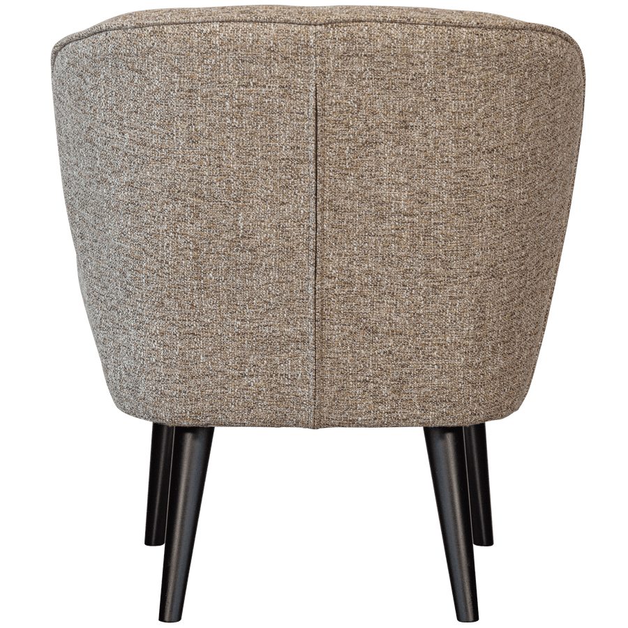 SARA FAUTEUIL GEWEVEN STOF NATUREL MELANGE