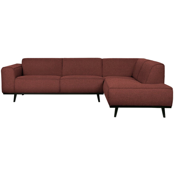 STATEMENT HOEKBANK RECHTS BOUCLE KASTANJEBRUIN