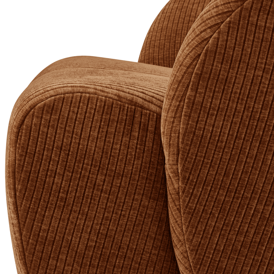 MOJO DRAAIFAUTEUIL RIBSTOF ROESTBRUIN