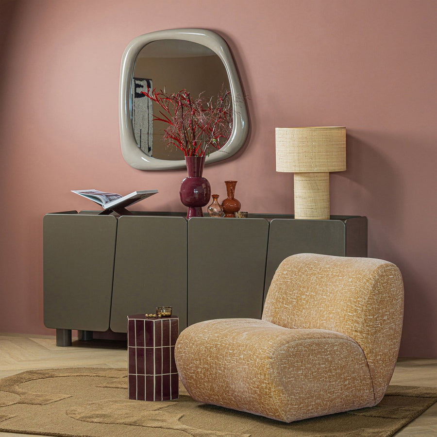 NOMU FAUTEUIL CRAQUELE VELVET LICHTGEEL [fsc]