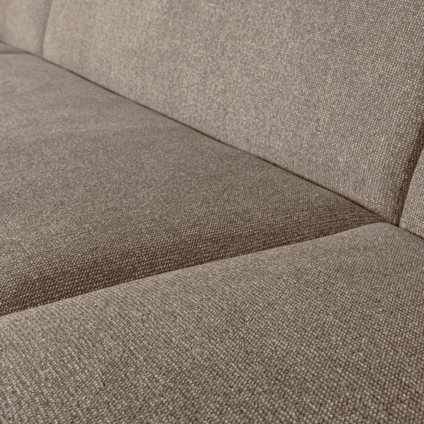 SLOPING U-VORM BANK LICHTBRUIN MELANGE
