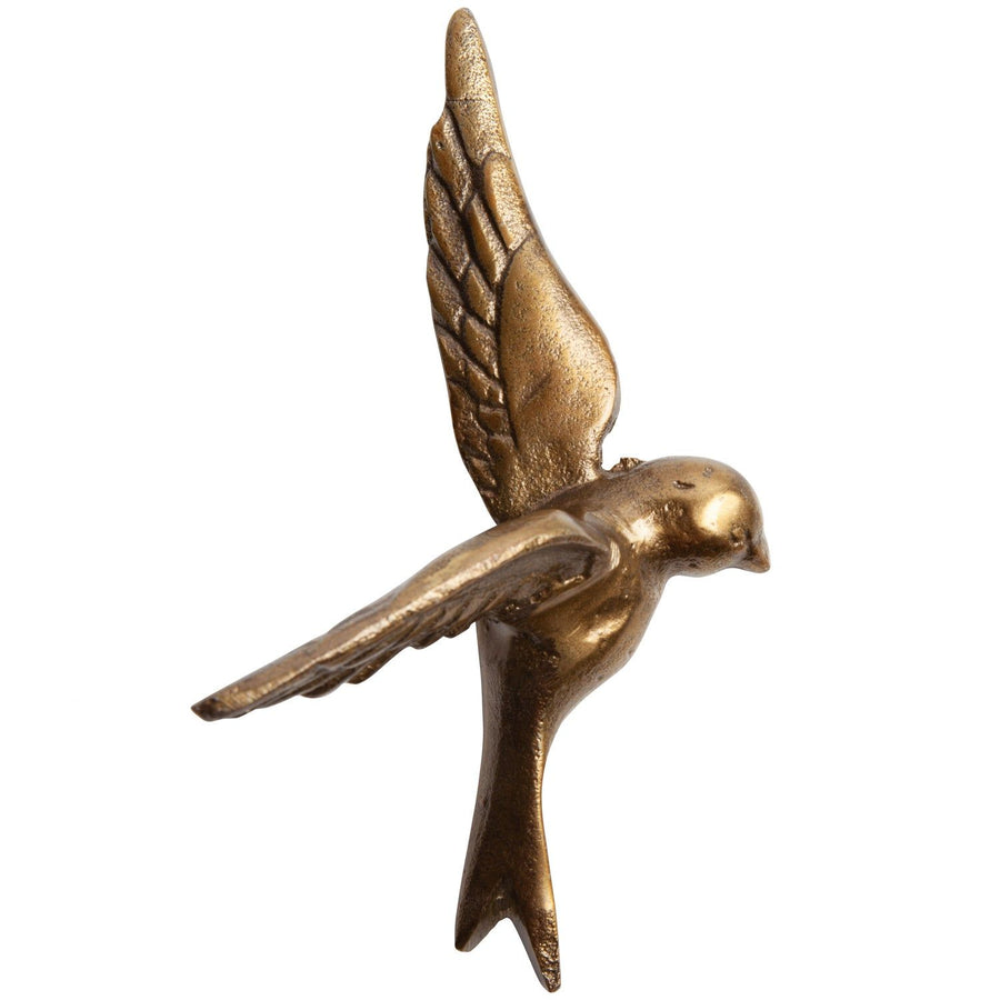 AVALER TOO VOGELS METAAL ANTIQUE BRASS - SET VAN 3