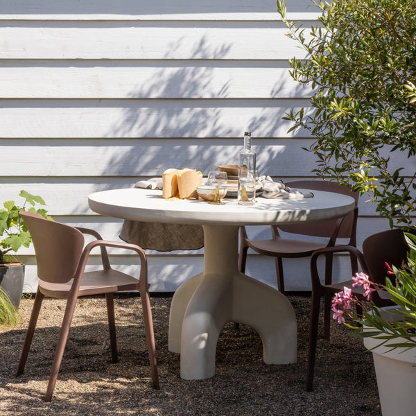 BENT TUINSTOEL KUNSTSTOF ZALMROZE