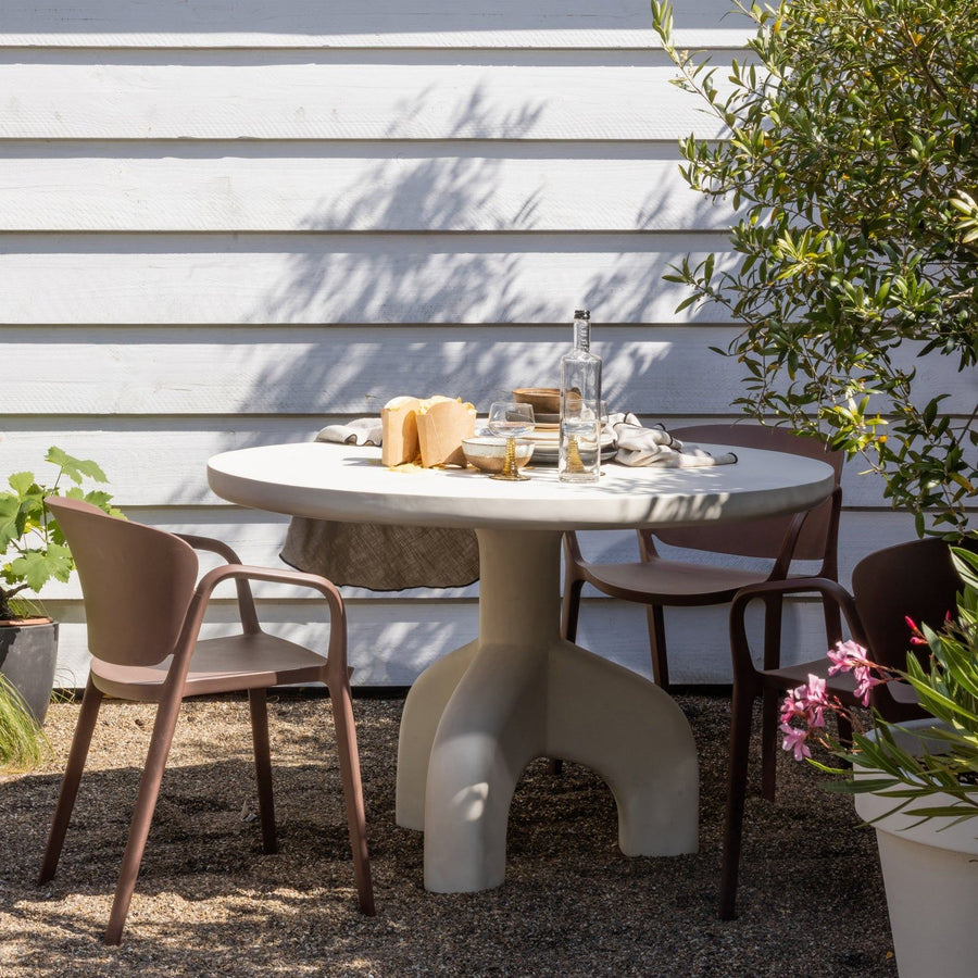 BENT TUINSTOEL KUNSTSTOF ZALMROZE