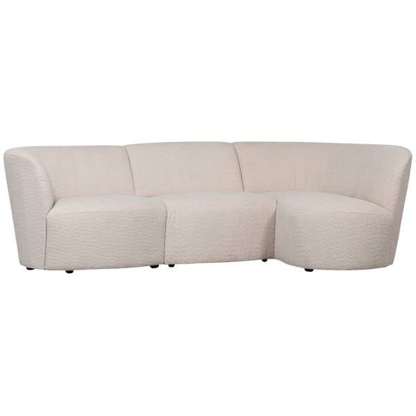 COCO 3-ZITS BANK RONDING RECHTS BOUCLE CREME