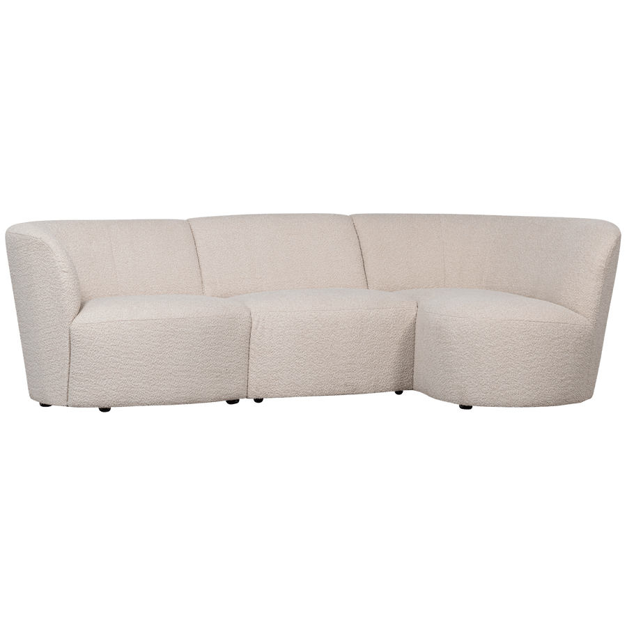 COCO 3-ZITS BANK RONDING RECHTS BOUCLE CREME